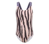 Qterdiz Bañador de una pieza para niñas Traje de baño para niñas, cebra, 7-8 años