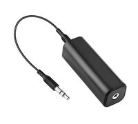 QTMMC Filtro de ruido con cable de audio de 3,5 mm, aislador de ruido de bucle de tierra para sistema estéreo de coche y hogar, elimina el ruido de zumbido, transformador de aislamiento de audio