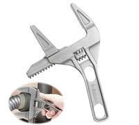 QTMMC Llave inglesa ajustable de 6 a 68 mm de ancho con apertura de mandíbula 2 en 1, llave de cambio ultrafina, 200 mm, aleación de aluminio, fontaneros, tubería, lavabo, herramientas manuales para