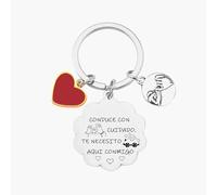 QTQTLP Regalo de San Valentín Llavero de Pareja para Conducción Segura - Te Necesito a mi Lado - para Hombre y Mujer Familiar (1)