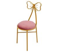 QTREIDG Silla de maquillaje con respaldo de mariposa, cómoda silla de salón acolchada, silla de acento para dormitorio, salón, tocador, salón, más estable hasta 100 kg