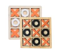 QTTRPCU 2 Piezas Tic Tac Toe Extreme, Tic Tac Toe Para Niños Y Adultos Juego De Madera, Tablero Portátil 14 X 14 cm Juego De Viaje