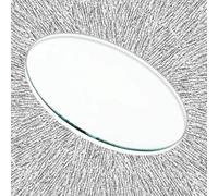 QTWLG 28-100cm Mesa Redonda De Vidrio Templado Mesa De Café Pequeña Vidrio Transparente para Patio/Mesa De Comedor Protector(360mm/14in)