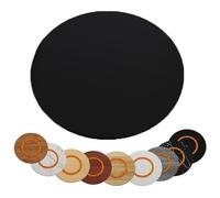 QTWLG Extra Grande Bandeja Giratoria De Madera 100cm Lazy Susan Plato Giratorio Redonda 60 80 90cm Bandeja De Servicio Giratoria Manual - 6 Estilos, 12 Tallas(Black,100cm/40in)