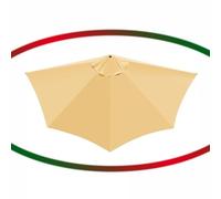 QTWLG Toldo De Repuesto para Sombrilla De Patio 270/300cm Tela De Reemplazo para Sombrilla Semicircular De Jardín Exterior, 5 Varillas (Solo Toldo)(Sand,10'/300cm)