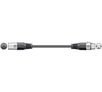 qtx Cable de iluminación profesional DMX con conector XLR a toma de corriente de 3 m