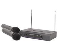 qtx Doble sistema de micrófono inalámbrico de mano | vhf - 174,1 + 175.0mhz