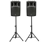 QTX QX15A - Par de altavoces PA activos (1000 W, 15 cm)