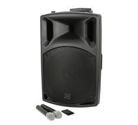 QTX QX15PA-Plus 15 PA Speaker With Wireless Microphones