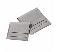 QTYQWC Bolsas de Regalo 8x8cm 9.5x9.5cm Collares de colegas de Pulseras Bolsas de Embalaje de Joyas Bolsas de Almacenamiento de Bolsas (Color: Tamaño de Gris: 9.5 * 9.5cm) (Beige 8 * 8cm)