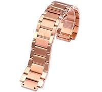 QTYQWC Correa de Reloj clásica de Acero Inoxidable Macizo para Hombre y Mujer, para 27-19 mm 21-13 mm Big Bang, para Yubo 23-17 mm Correa de Repuesto para Reloj