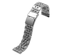 QTYQWC Correa de Reloj de Acero Inoxidable 316L, Correa de Metal sólido de 22mm y 24mm para Reloj breitling, Pulsera de Reloj para Hombre para A49350 AB042011