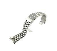 QTYQWC Correa de Reloj de Acero Inoxidable 316L Macizo, 18, 19, 20, 21, 22, 23, 24, 26, 28 y 30 mm, Correa de Reloj con Extremo Curvo, Pulsera de Repuesto