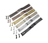 QTYQWC Correa de Reloj de Acero Inoxidable para Hombre y Mujer, de Metal Macizo, Color Plata, Negro, Oro Rosa, 12 mm, 14 mm, 16 mm, 18 mm, 19 mm y 20 mm