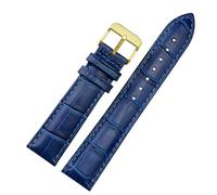 QTYQWC Correa de Reloj de Cuero Genuino para Hombre y Mujer, Correa de Reloj para Citizen Rossini, Color Azul, 12, 14, 16, 18, 19, 20, 21, 22 y 23mm