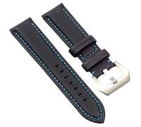 QTYQWC Correa de Reloj de Lona y Nailon de Fibra de Carbono de 20MM, 22MM, 24MM y 26MM para Reloj de Pulsera para Hombre Panerai Hamilton Tag Omega HEUER