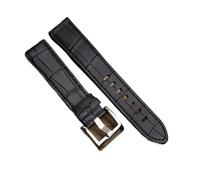 QTYQWC Correa de Reloj de Piel auténtica de 22 mm para Hombre, Compatible con Montblanc Star 36065, Correa de Reloj, Pulsera, marrón, Negro y Azul