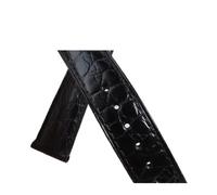 QTYQWC Correa de Reloj de Piel de cocodrilo de Doble Cara de 18 mm, 19 mm, 20 mm, 21 mm, 22 mm, 23 mm y 24 mm, Correas de Reloj de Piel de cocodrilo auténtica de Lujo