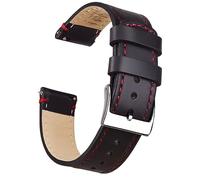 QTYQWC Correa de reloj de piel de liberación rápida de 18 mm, 19 mm, 20 mm, 21 mm, 22 mm, 23 mm o 24 mm, para hombres y mujeres, regalos del día de San Valentín para él o ella