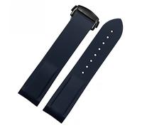 QTYQWC Correa de Reloj de Silicona de 20 mm y 22 mm para muñeca Omega 007, Pulsera Resistente al Agua con Hebilla Plegable