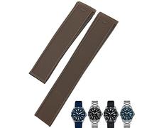 QTYQWC Correa de Reloj de Silicona de Goma de 20mm y 22mm, Correas de Reloj Negras, Azules y Marrones para Carrera AQUARACER F1, Buceo, Resistente al Agua