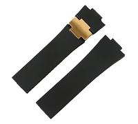QTYQWC Correa de Reloj de Silicona para Ulysse-Nardin Marine, Resistente al Agua, de Goma, Deportiva, 25 x 12 mm, para Hombre