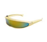 QTYQWC Gafas de sol con visera de espejo galvanizadas 2025, gafas de sol estrechas UV400 para correr y ciclismo, b, Talla única