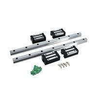 QTYQWC Guías lineales 2 PCS 2000-4000 mm Rails Lineal HGR20 HGR25 Rail acoplado + 4 PCS HGH25CA Diapositivos (Color: 2 Rails 4 HGH20CA, Tamaño: 3800 mm)