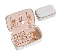 QTYQWC Jewelery Box Joya de Viaje portátil Joyero Collar Collar Anillo Organizador de Joyas de Cuero Organizador de joyería Organizador (Color: B, Tamaño: 10.5 * 3.5 * 6.5cm)