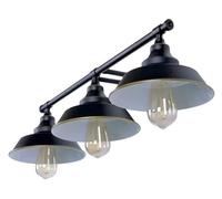 QTYQWC Lámpara de Pared Luces de Hierro Forjado Retro Industrial E27 Splicor de 3 Cabezas Mirador Delantero Corredor Villa Villa Farmhouse al Aire Libre.