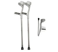 QTYQWC Muletas para Adultos 1 par Canes de pie Plegable Codo de Aluminio Muletas Altura Ajustable con muletas de caña de Agarre de Comodidad Independencia Conveniente