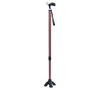 QTYQWC Muletas para el Palo para Caminar Personas Viejas para Caminar Caminata Canesfour Feet multifunción Muletas telescópicas para Caminar