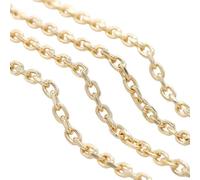 QTYQWC Nueva Cadena de Cable de Metal de latón de Oro Real de 2025 14k para fabricación de Joyas, componentes de la Pulsera de Bricolaje Hecho a Mano Accesorios de Moda Regalos creativos