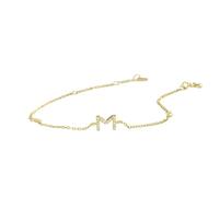 QTYQWC Nuevo 2025 100% 925 Carta de plata esterlina AM AM Pulsera de alfabeto inicial Cristal Cz Circón Mujeres Luxury Bangle Decory Decoración Joya de lujo con ustedes Accesorios Best Best For Gift