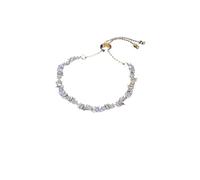 QTYQWC Nuevo 2025 Luxury Oval Zircon Ajustable Pulsera para Mujeres Regalos Diseño de Moda de Moda Exquisito 3 Colores Accesorios para Bodas Fiestos de Joyas Trendy Creative