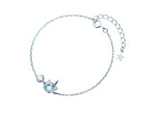 QTYQWC Nuevo 2025 Sparking Circon Link Chain Bracelet for Women 925 Sterling Silver Colorido Cristal Braccelet Joyería fina para usted Accesorios de moda Regalo creativo