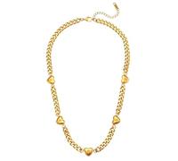 QTYQWC Nuevo 2025 Unisex Acero Inoxidable Cz Campo de la Cadena Cubana Collar Fino Fina Declaración de la Declaración de Joyas de Joya de Moda Regalo Creativo para Mujeres y Hombres