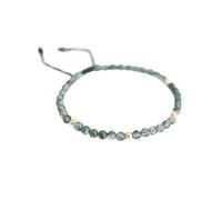 QTYQWC Nuevo 2025 Unisex Pequeñas pulseras Naturales de piedra Meditación Meditación Balance de color verde Balance de brazalete delgada Joya de joyas con accesorios de moda para mujeres y hombres