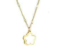 QTYQWC Nuevo 2026 Llegada Collar de Bloqueo de corazón de corazón de Doble Cara