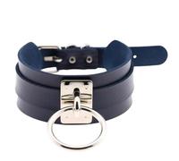 QTYQWC Nuevo 2026 Stainles Unisex Stell Fashion Fashion Sexy Handmade Punk Cuero Collar Collar Color de Plata Metal Ronda Tora Tora Joya Fiesta Accesorios de Tendencia Creativa para Mujeres y Hombres