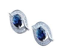 QTYQWC Nuevos Conjuntos de Joyas Nupciales 2026 Silver 925 Boda Azul Zirconia para Women Anillos de Cuello Colgante Pendientes Pulseras Set Decoración de Lujo Accesorios de Lujo Best Gift