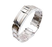 QTYQWC Pulsera de Reloj Compatible con Daytona GMT Submariner Accesorios de Reloj Correa de Metal Correa de Reloj de Acero Inoxidable Macizo 20 mm 21 mm