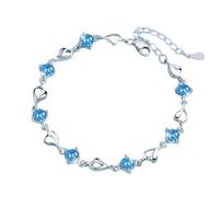 QTYQWC Pulseras Bandera Vintage Hebilla a presión Pulsera de Cuero Trenzado Bandera roja Blanca Azul Collares de Moda para Mujeres