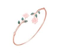 QTYQWC Pulseras Pulsera de Cadena con Cuentas y Lazo Ajustable de circón Pendientes de aro octágono Dorados para Mujer