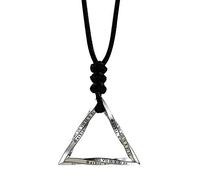 QTYQWC Retro 925 Sterling Silver Mobius Strip Collar con números Romanos para Hombres Mujeres Cordón Negro