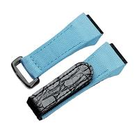 QTYQWC Tela de Nailon de 25mm para Hombre con Correa de Cuero para Reloj Richard Mille, Pulsera con Hebilla para versión de Barra de Resorte