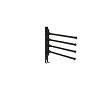 QTYQWC Toallero Espacio Negro Europeo toallero de baño de Aluminio Barra giratoria toallero de Hotel toallero Poste móvil montado en la Pared Es Muy Amable de tu Parte