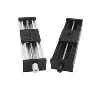QTYQWC Tornillo de Plomo del Eje Z 3D Tornillo T8 T8 Z-Eje Deslizante 150 mm 200 mm 250 mm Guía Lineal Riestras del Paquete de actuador (Negro, Plomo 4 mm L200 mm-01)