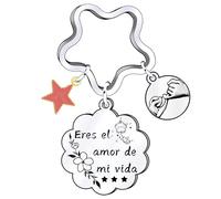 QTZXZX llavero amigos, llavero regalo pareja, llavero regalo navidad, hombre mujer llavero, hermana, regalo pareja, llavero pareja”Eres el amor de mi vida“