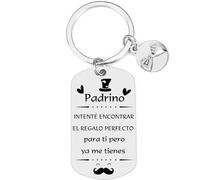 QTZXZX Llavero para Padrino Personalizado, Regalo Bautismo y Ceremonias Religiosas, Detalle Sentimental Cumpleaños, Navidad, Idea ¿Quieres ser mi Padrino, Obsequio Único para el Mejor Padrino